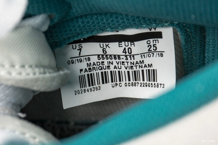 OG High Green 555088-311 Jordan Air  Retro 1 Turbo 1004